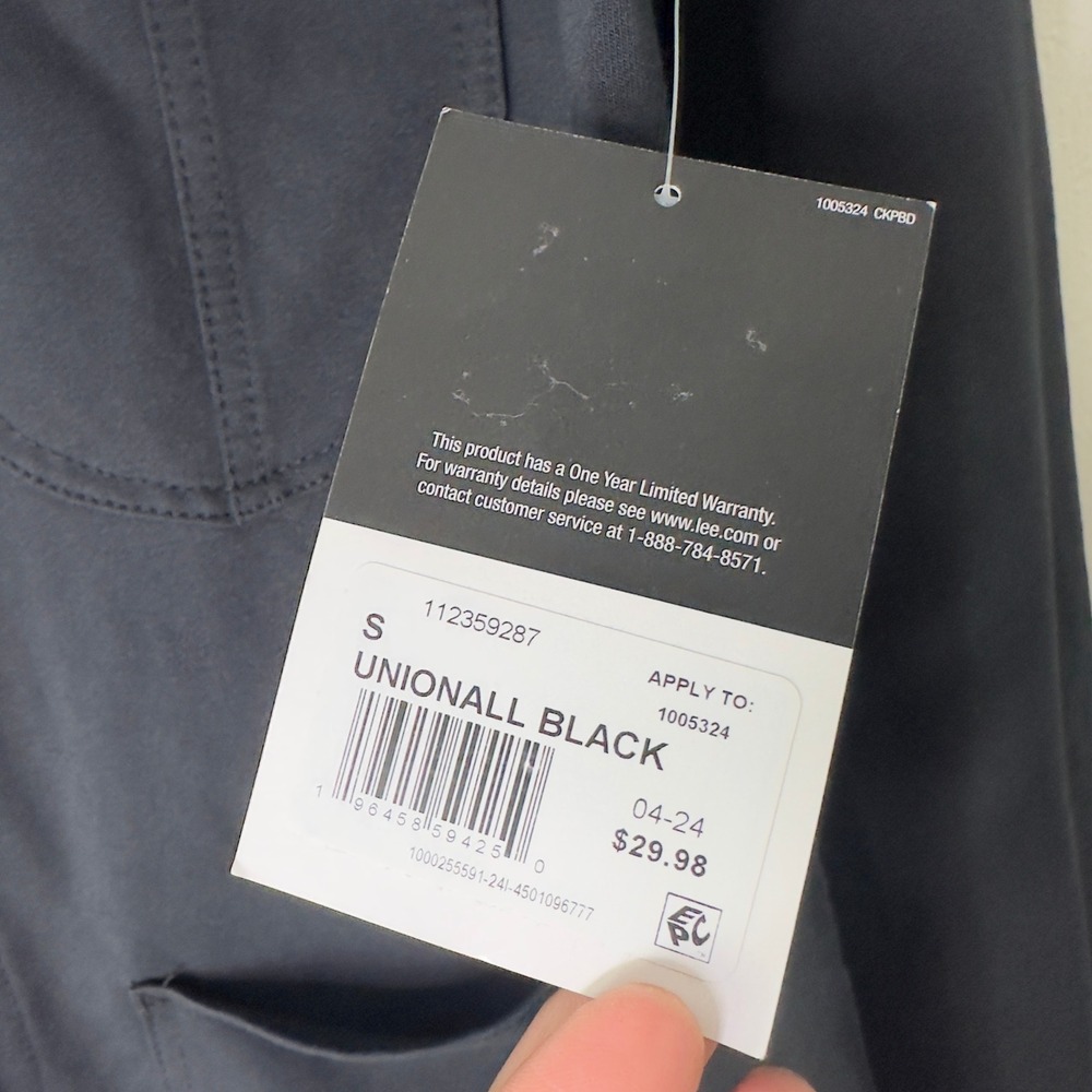 Lee Workwear Unionall Black Chore Jacket Women Small Button Up Long Sleeve NWT - Picture 5 of 7